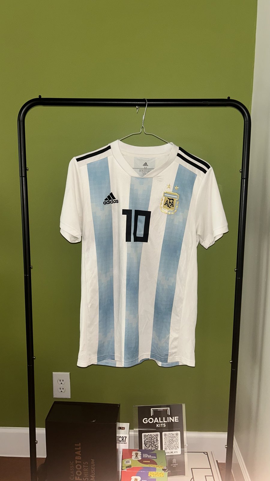 Argentina Home 2018 World Cup Messi 10 — Messi 10 (1)