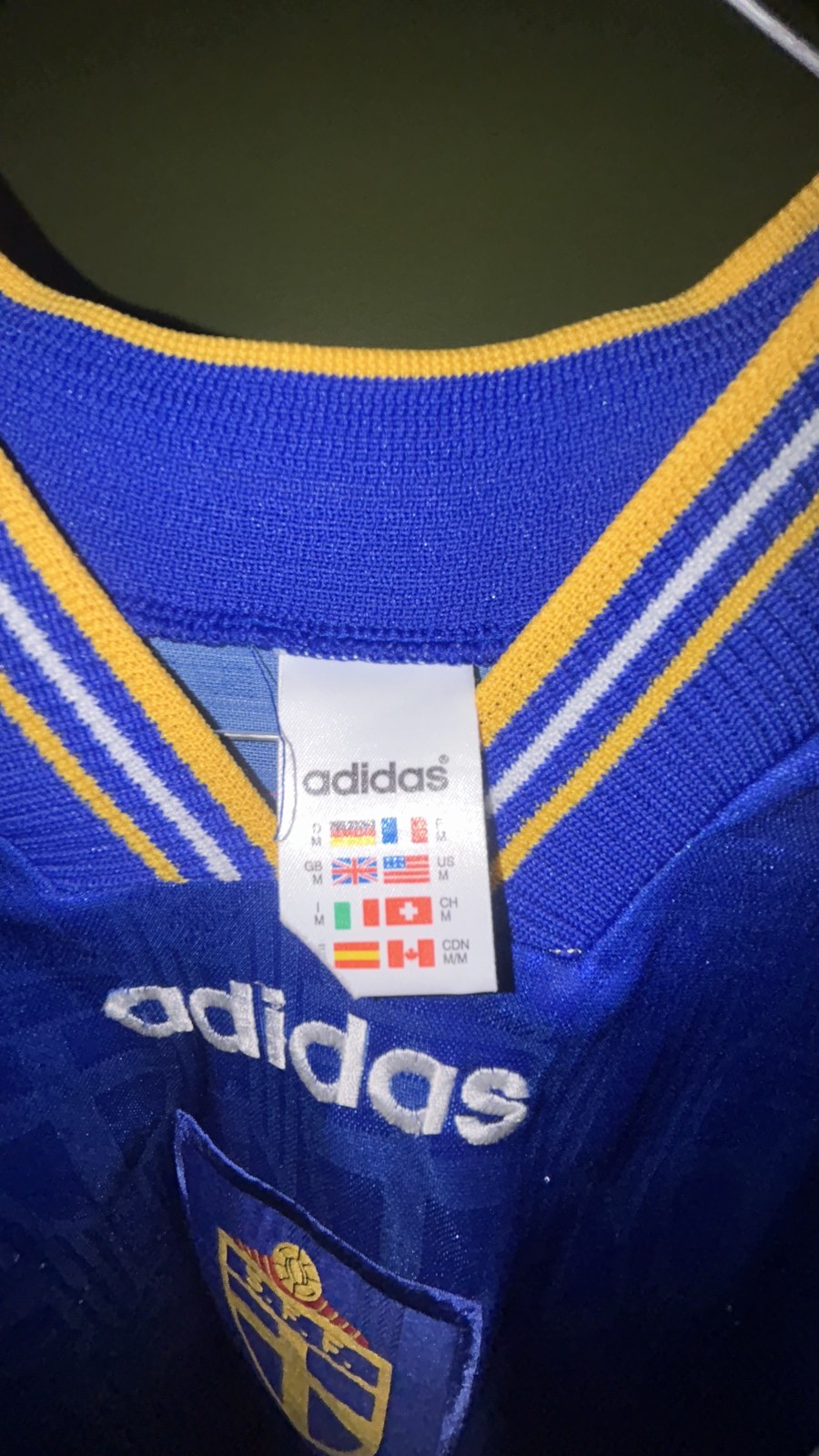 Sweden Away 1996 Adidas Retro — Sweden 96 (4)