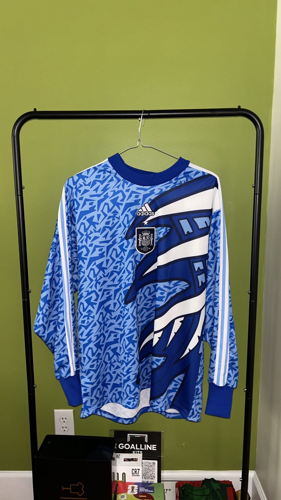 Spain GK 1994 Adidas Originals Retro Long Sleeve — Spain GK 94 (1)
