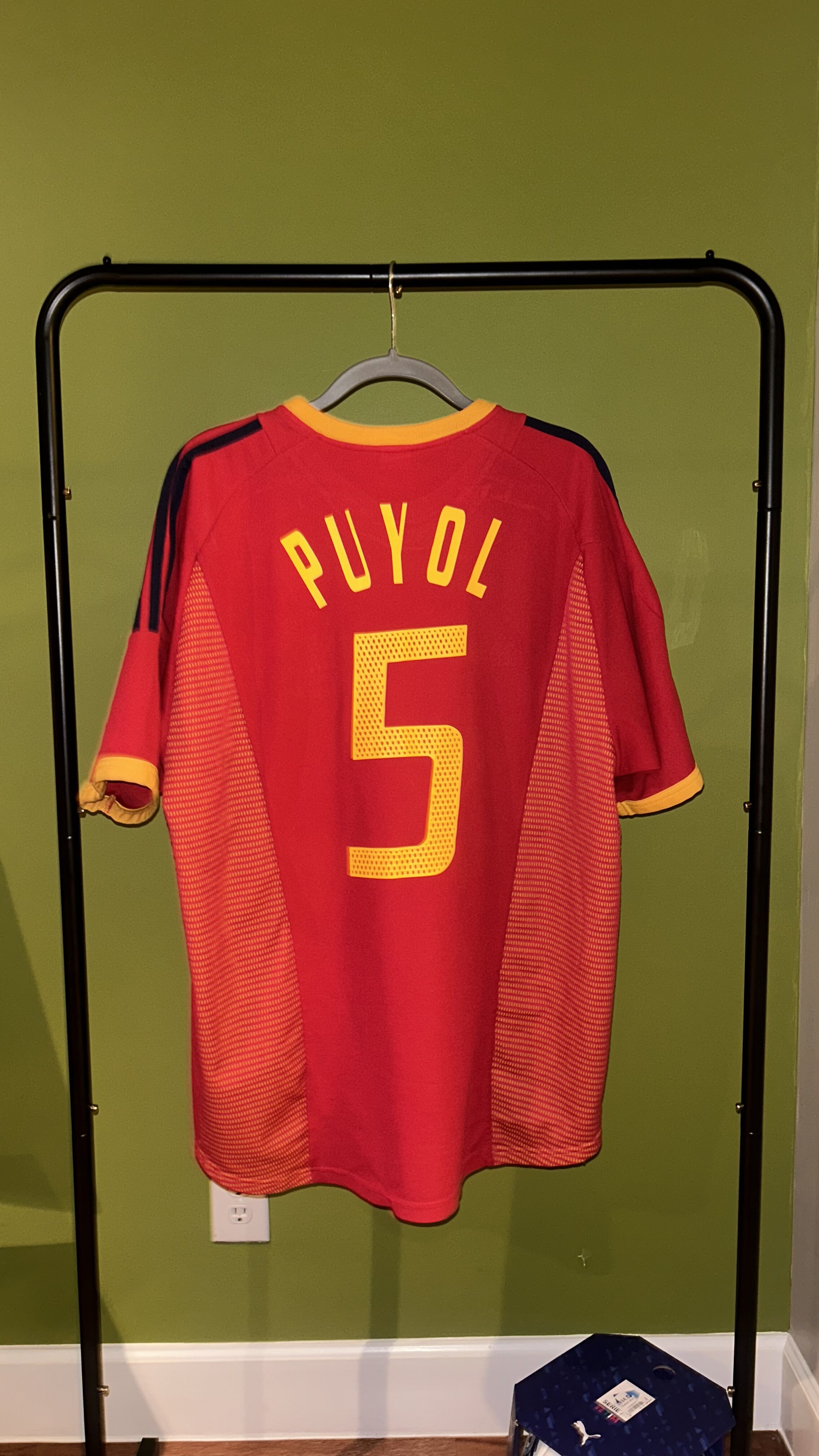 Spain Home 2002 World Cup Puyol 5 — Puyol 5 (2)